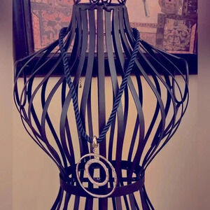 Two Circle Pendant Necklace